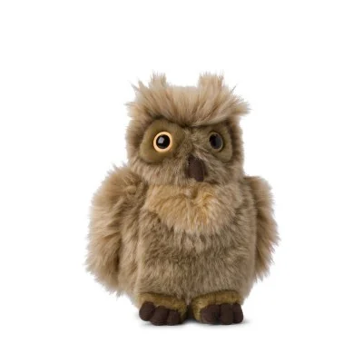 Peluche Chouette Réversible 20 Cm – 2 Humeurs (Joyeuse/Grognon) – Doudou Doux Et Lavable – Cadeau Enfant/Adulte